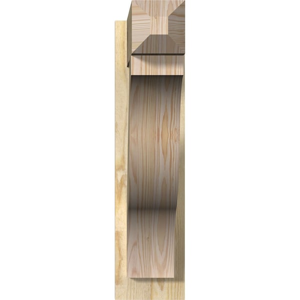 Funston Rough Sawn Craftsman Outlooker, Douglas Fir, 6W X 24D X 24H